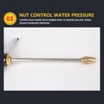 thumbnail image 5 of Ruroz High Pressure Water Hose Nozzle Long Spray Nozzle, Garden Hose Nozzle Duty Alloy Sprayer Nozzle High Pressure Spray Gun for Car Washing, Outdoor Gardening, Pets Shower, Patio Cleaning, 5 of 9