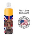thumbnail image 4 of German Shorthaired Pointer with English Union Jack British Flag Ultra Hugger for slim cans, 4 of 6