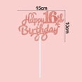thumbnail image 2 of 1 pieza brillante dulce adolescente 16 decoración para tarta de cumpleaños, 16 años decoraciones para tarta de cumpleaños para 16 cumpleaños niños niñas fiesta de cumpleaños decoración de fiesta de, 2 of 7