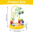 thumbnail image 3 of Wooden Bead Maze Roller Toy with Animal Design, Educational Developmental Activity for Preschoolers, Fine Motor Skill Trainer with String Beads for Learning & Play, 3 of 9
