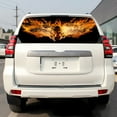 thumbnail image 5 of Rear Window Graphic Decal For SUV jeep PICK-UP TRUCK  BURNING FENIX BIRD Flaming PERFORATED VINYL TINT Sticker Window Tint, 5 of 5