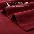 thumbnail image 4 of Superior Solid Flannel Cotton Pillowcases, Set of 2, King, Burgundy, 4 of 6