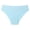 Cyan, variant on Seamless Underwear for Women, Low-Rise Hipster Wave Edge Bikini Panties, No Show Underwear Breathable Stretch Wave Edge Cheeky Style Beige L