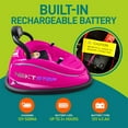 thumbnail image 3 of Serenelife 360 Degree Bumper Car with Adjustable Belt & Controls, Pink, 3 of 10