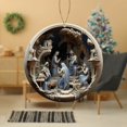 thumbnail image 5 of Luxcidy 3 Inch Christmas Nativity Scene Ornaments Christian Acrylic Ornament, Nativity Scene Christmas Tree Decorations, for Xmas Tree Holiday Winter Home Decor Religious Gift for Family, 5 of 7