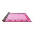thumbnail image 2 of Ahgly Company Indoor Square Abstract Pink Modern Area Rugs, 7' Square, 2 of 4