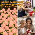 thumbnail image 6 of Lyacmy 4 Pack Pink Hydrangea Solar Garden Lights Outdoor, Waterproof Solar Lights for Yard Pathway Patio Outdoor Decor, 6 of 9