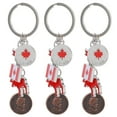 thumbnail image 1 of 3 llaveros decorativos con la bandera canadiense, colgantes, originales, ideales como regalo para amigos, familiares o compañeros (B00026)., 1 of 7