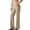 Khaki Pants, variant on Htigea Women's Work Pants Trendy High Waisted Straight Leg Trousers Solid Color Dressy Business Office Pant with Pockets Khaki S