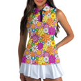 thumbnail image 3 of HUIACONG Golf Shirts with Retro Floral Print, Workout Shirts for Casual Outdoor Activity and Daily Golf Practice, 3 of 7