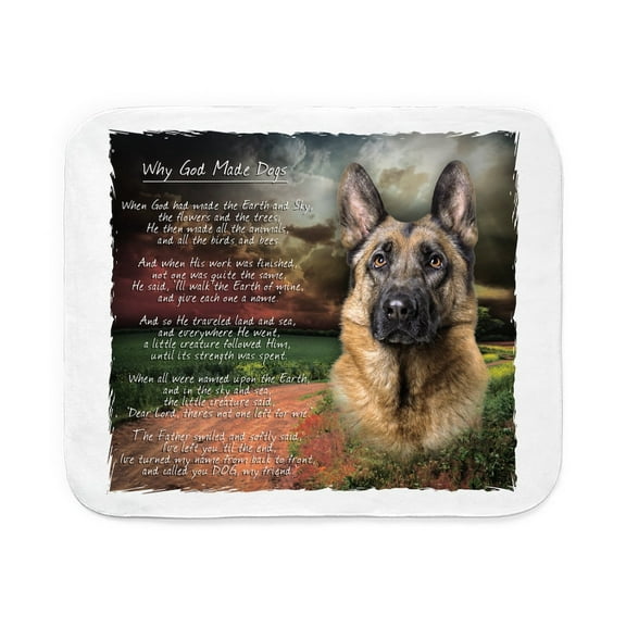 CafePress - Godmadedogs - Sherpa Fleece Throw Blanket 60" x 50"