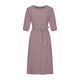thumbnail image 5 of ICHUANYI Clearance Women's Fashion Round Neck Loose Short Sleeve Solid Mid-Calf Dress Long Dress(Pink, L) ICHUANYI WER2023081509013, 5 of 8