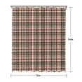 thumbnail image 5 of Red and Green Christmas Plaid Pattern Shower Curtain 72"x84" ,Bathroom Decorative Shower Curtains Set with 12 Hooks,Modern Waterproof Washable Shower Curtain, 5 of 6