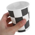 thumbnail image 2 of CIMAXIC Party 20Pcs Racing Party Disposable Cups Paper Checkered Cups Beverage Cups Tea Cups,3.27"X2.87"X2.87", 2 of 5