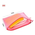 thumbnail image 3 of SagaSave Zipper Frosted Translucent File Folder Pencil Pouch Document Bag Large Capacity Storage, 3 of 7
