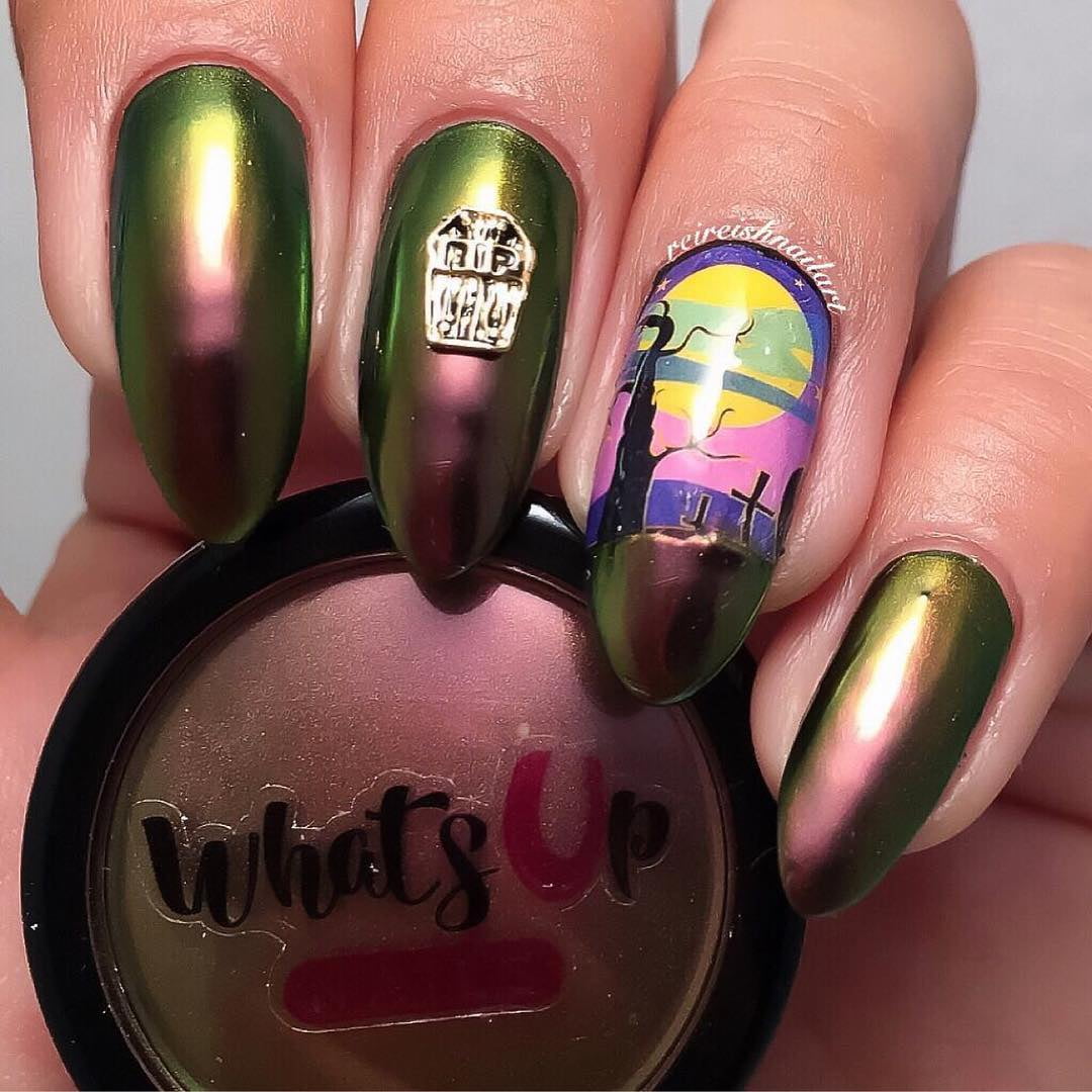 Whats Up Nails - Dragon Powder Magic Color Shifting Pigment with Multi Chrome Mirror Effect