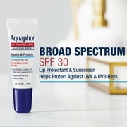 Aquaphor Lip Protectant + Sunscreen, Lip Balm with SPF 30, 0.35 oz