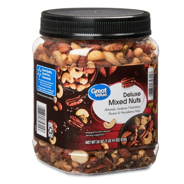 Great Value Deluxe Mixed Nuts, 30 oz