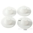 thumbnail image 6 of Travelwant 4Pcs/Set Bathroom Plastic Drain Hair Stopper Strainers Sink Drainer Filter Net White Sink Strainers, 6 of 6