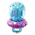 thumbnail image 2 of Novedad Globo de chupete de bebé de lámina grande Baby Shower de bautizo Niños Azul, 2 of 8