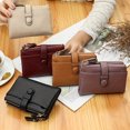 thumbnail image 3 of HLONK Spacious Retro Coin Purse Wallet - Bifold  with Separate Coin Compartment  Secure Flap Button Closure  Chic Minimalist Clutch, 3 of 7