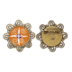 thumbnail image 1 of Brown Pattern Mexico totems antigua civilización dibujo Broche de flores, regalo de joyería para mujeres y niñas Unbranded M, 1 of 3