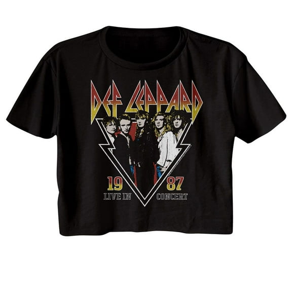 Def Leppard Live in Concert 1987 Women's Crop Top