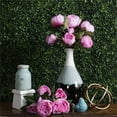 thumbnail image 2 of Vickerman 23'' Contemporary Fabric Artificial Peony Bush in Cerise Pink, 2 of 3