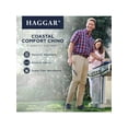 thumbnail image 4 of Haggar Men's Coastal Comfort Flat Front Chino Pant  Straight Fit HC00274, 4 of 10