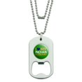 thumbnail image 1 of I Love My Indian Husband Military Dog Tag Bottle Opener Pendant, 1 of 3