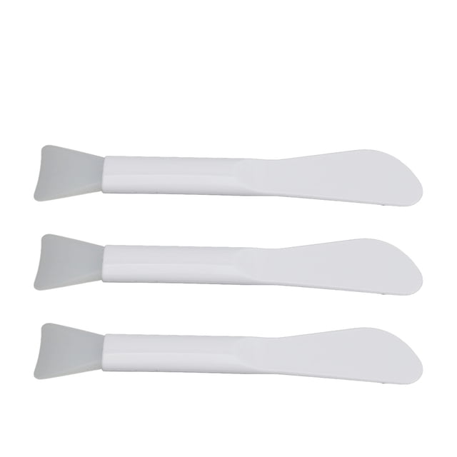 Cepillo de doble cabezal para mascarillas, 3 unidades, de silicona suave, lavable, diseño ergonómico, aplicador para esteticistas y mujeres.