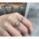 thumbnail image 2 of Anillo De Pareja De Plata Esterlina Brillante Diamante Sol Luna Regalo 925s, 2 of 3