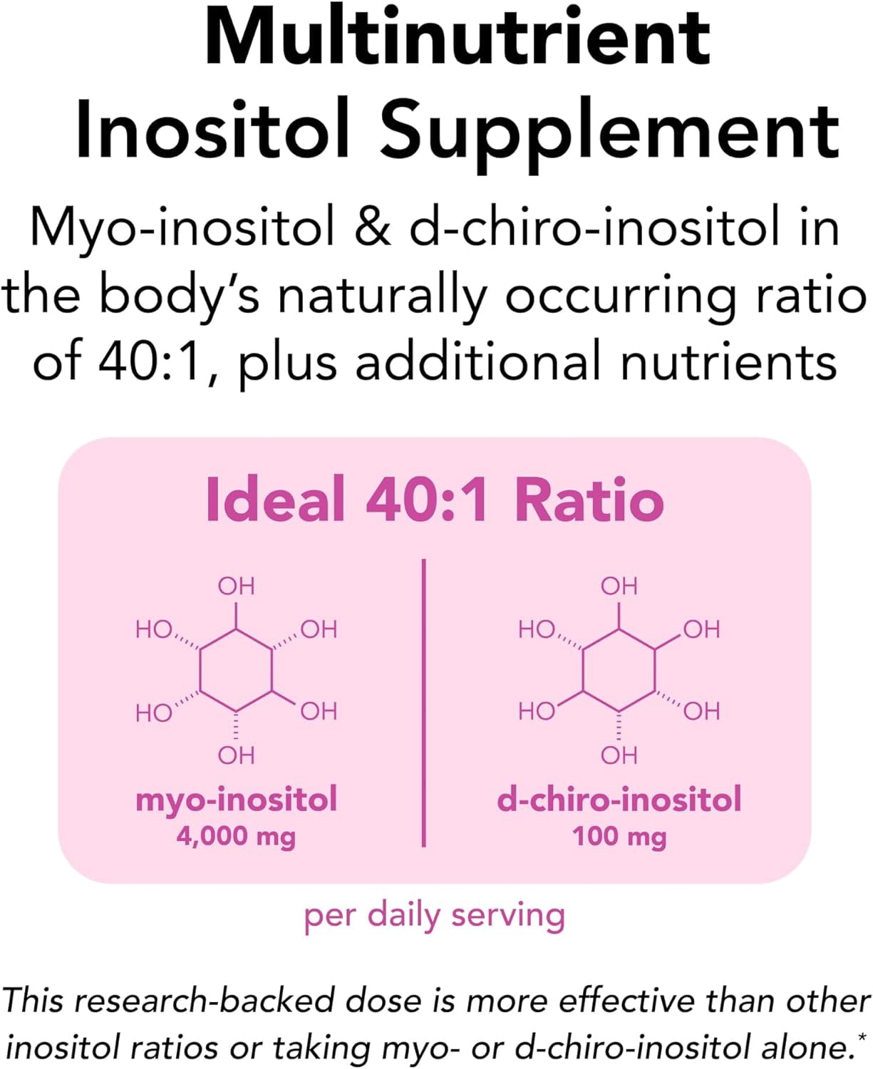 Theralogix, Ovasitol Plus, Metabolic Health Supplement, Myo-Inositol & D-Chiro Inositol+Chromium Picolinate+Alpha-lactalbumin & Vitamin D, 90-Day Supply, Unflavored, 180 Count