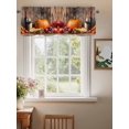 thumbnail image 2 of Vintage Valances for Windows, Rod Pocket Kitchen Valance Curtains - Soft & Washable Small Window Treatment for Living Room,&nbsp;Bathroom, Wine Pumpkin Grapes , 42x12 Inch, 1 Panel, 2 of 9