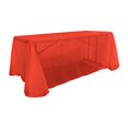 thumbnail image 1 of LA Linen TCOrgz90X156-Red098 Sheer Mirror Organza Rectangular Tablecloth, Red - 90 x 156 in., 1 of 4