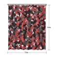 thumbnail image 5 of Red Camo Digital Pixel Pattern Shower Curtain 72"x84" ,Bathroom Decorative Shower Curtains Set with 12 Hooks,Modern Waterproof Washable Shower Curtain, 5 of 6