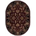 thumbnail image 2 of Safavieh Heritage Valery Oriental Wool Area Rug, Red/Black, 7'6" x 9'6" Oval, 2 of 11