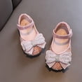 thumbnail image 7 of Gyujnb Toddler Girls Glitter Mary Jane Flats Rhinestone Bow Decor Adjustable Strap Soft Sole Princess Dress Shoes, Closed Toe,8-8.5 Years, 7 of 7