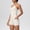Suit-318White, variant on Gamivast Workout Sets for Women 2 Piece Halter Neck Crop Top & Biker Shorts Gym Outfits High Waist Yoga Running Activewear Summer Matching Suits