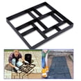 thumbnail image 3 of 10 Grid 45X40X4cm Walking Machine Reusable Concrete Path Stone Mold, Stepping Stone Paver Lawn Patio Courtyard Garden DIY Path Maker Paving Mold, 3 of 5