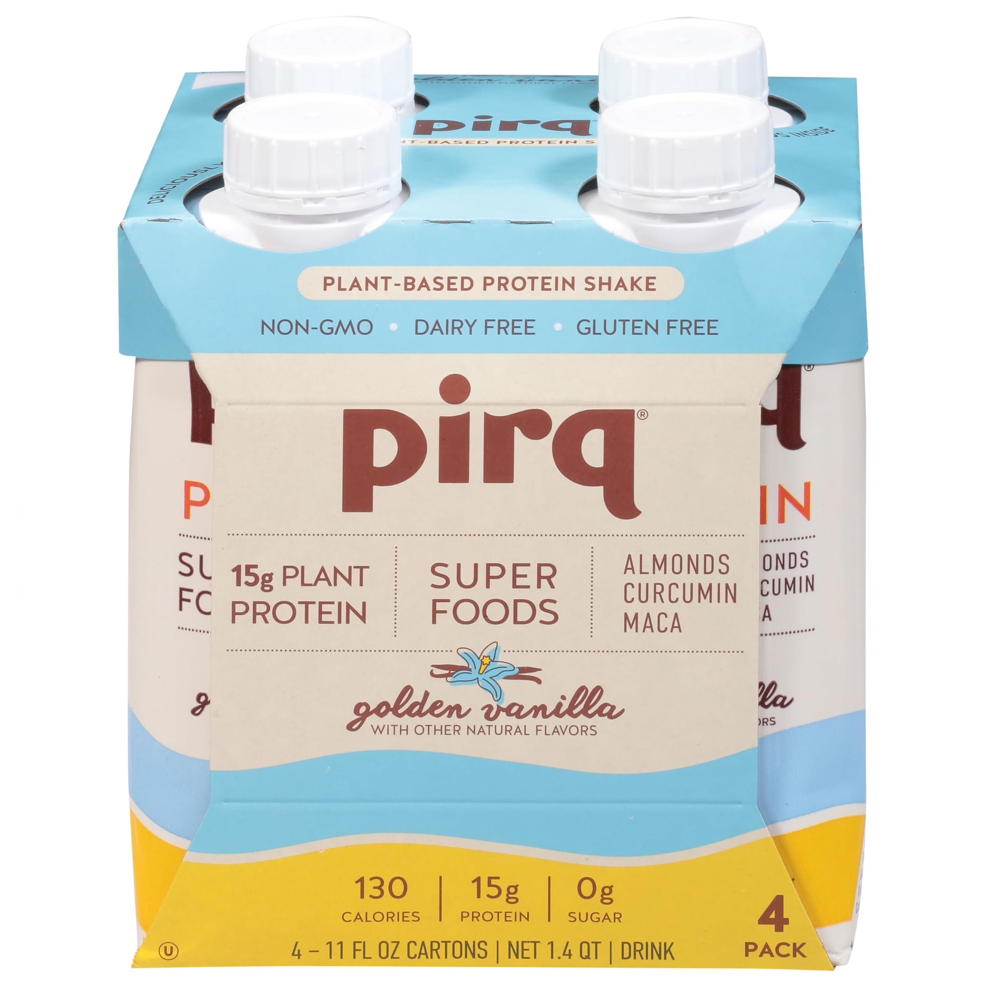 (Pack Of 3) PIRQ Plant Protein Ready To Drink 44 Fl Oz