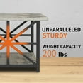 thumbnail image 5 of Cvortll Coffee Table Round Corners, 2 Tier Living Room Table with Storage Shelf, Rectangular Tabletop Center Desk for Small Spaces, Grey, 5 of 13
