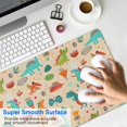 thumbnail image 4 of Long Mouse Pads for Desk,LightColor Dinosaurs Flowers Pattern Desk Mats on Top Of Desks, Desk Mouse Pad Extra Large with 3mm Non-Slip Base and Stitched Edge for Gaming,Office,Work,Home 31.5"x11.8", 4 of 6