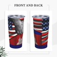 thumbnail image 4 of Taza de acero inoxidable con la bandera de Estados Unidos y Estonia, divertida taza de acero inoxidable 304 para coche, con pajita, 20 oz, 600 ml, para adultos, jóvenes, hombres y mujeres, 4 of 8