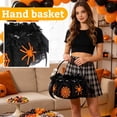 thumbnail image 4 of Plastic Halloween Storage Basket With Spider Skeleton Decorations For Party Favor Handbag Decorative Tote , 1pcs, B, 4 of 5