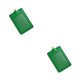 thumbnail image 1 of Seitruly 10 piezas de cubierta de tarjeta de identificación PU carcasa protectora de negocios multifuncional tarjetas de autobús manga mujeres hombres Vertical/Verde 2piezas, 1 of 6