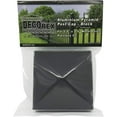 thumbnail image 4 of 2.5" x 2.5" Aluminium Pyramid Post Cap for Metal Posts - Pressure Fit - Black (4 Pack), 4 of 5