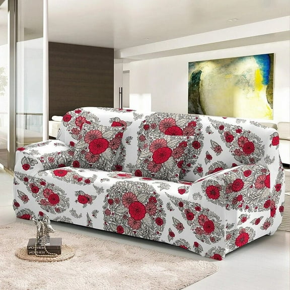 Elastic Sofa Cover Bohemia Traditional Paisley Print For Living Room 1/2/3/4 Seater Washable Dust Proof Stretch Slipcover