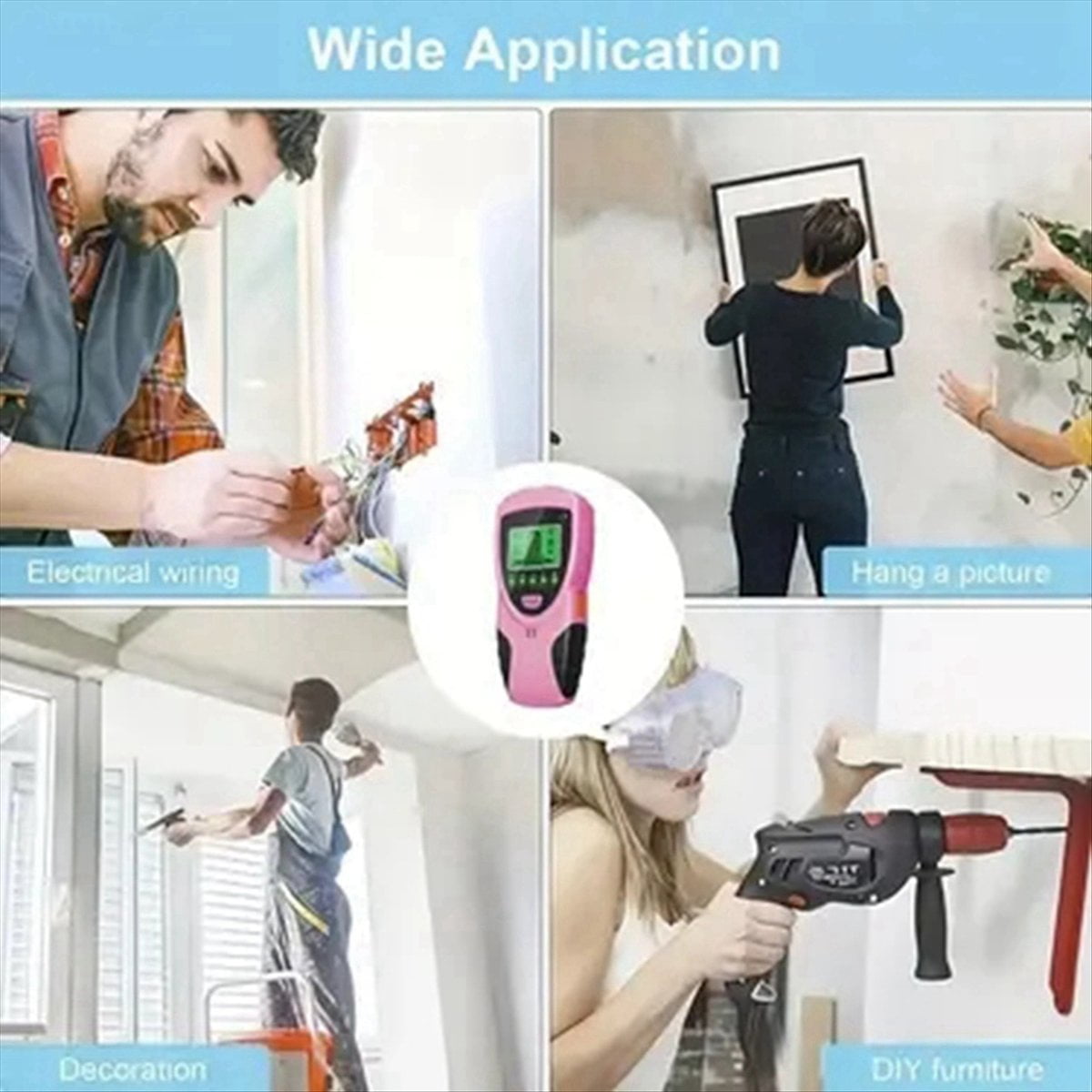 Digital 5-in-1 Wall Scanner Stud Finder