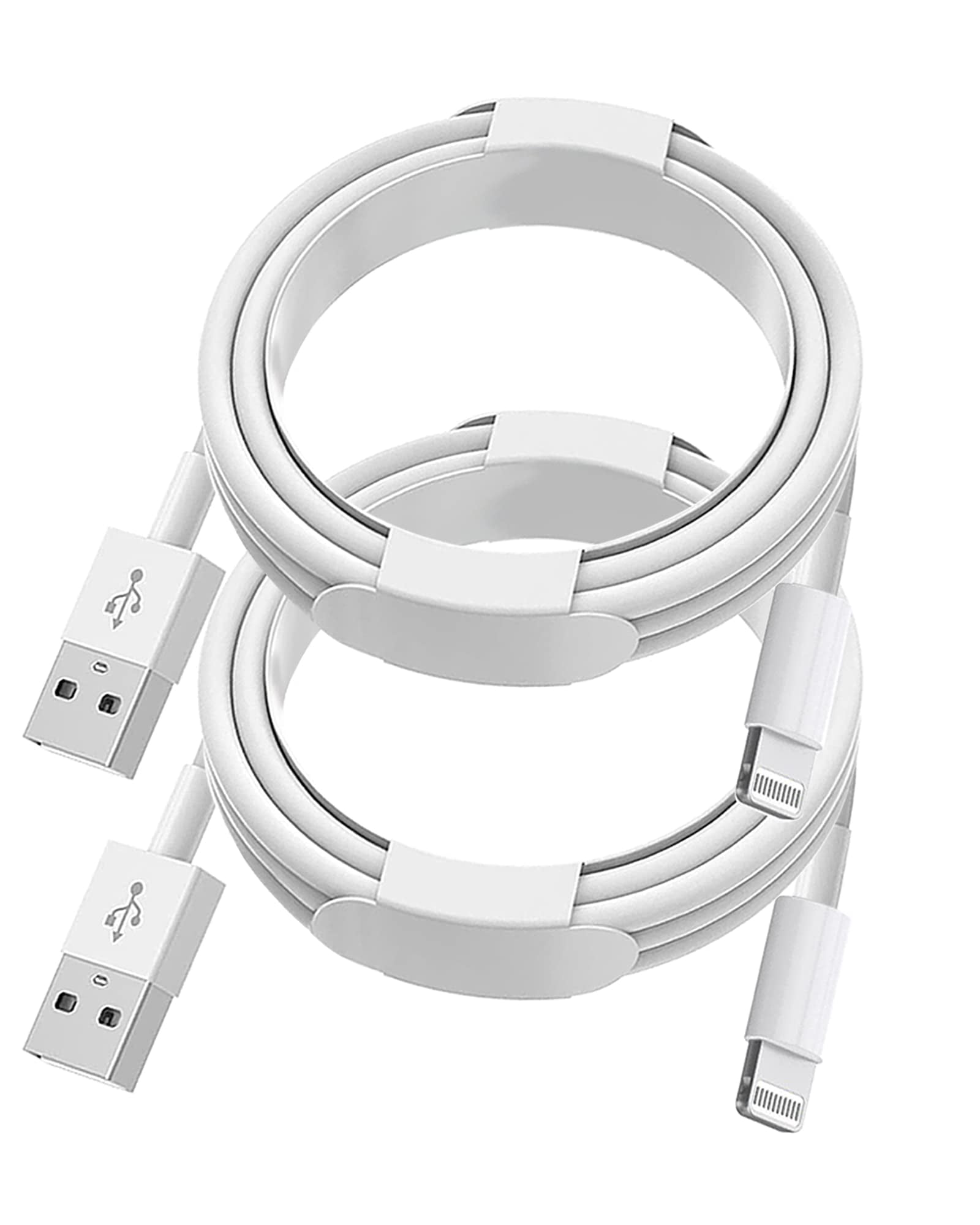 Apple MFi Certified iPhone Charger Cable 2Pack 3ft USB to Lightning